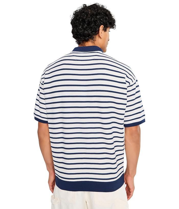 Polo Ralph Lauren Relaxed Fit Striped Textured Polo Shirt - Image 4