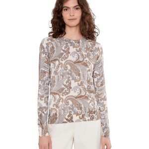 Lauren Ralph Lauren Paisley Cotton-Modal Sweater
