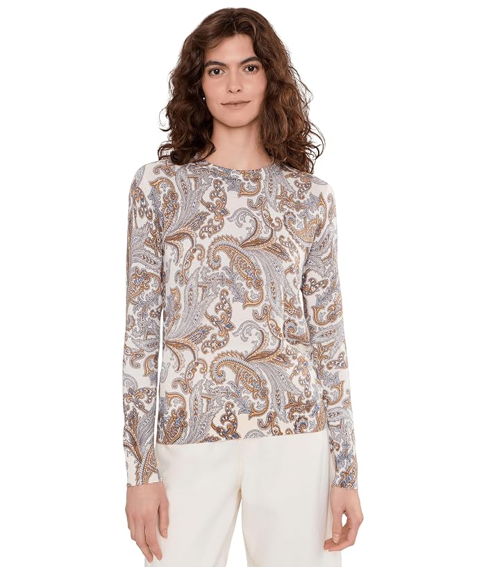 Lauren Ralph Lauren Paisley Cotton-Modal Sweater