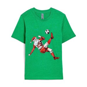ChalkTalk SPORTS Soccer Short Sleeve T-Shirt - Soccer Santa