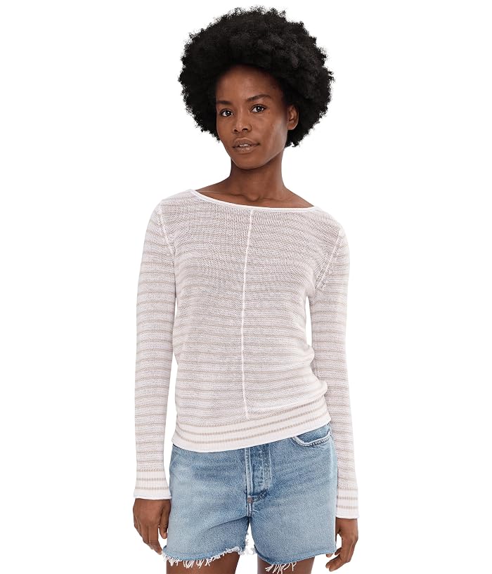Tommy Bahama Cedar Linen Stripe Bateau Neck Sweater
