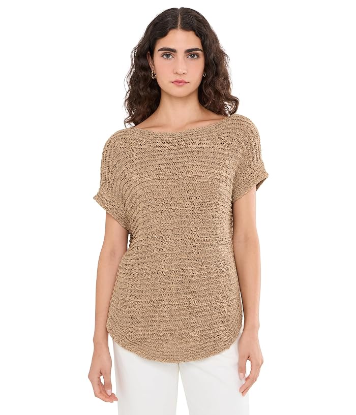 Lauren Ralph Lauren Rib-Knit Short Sleeve Sweater