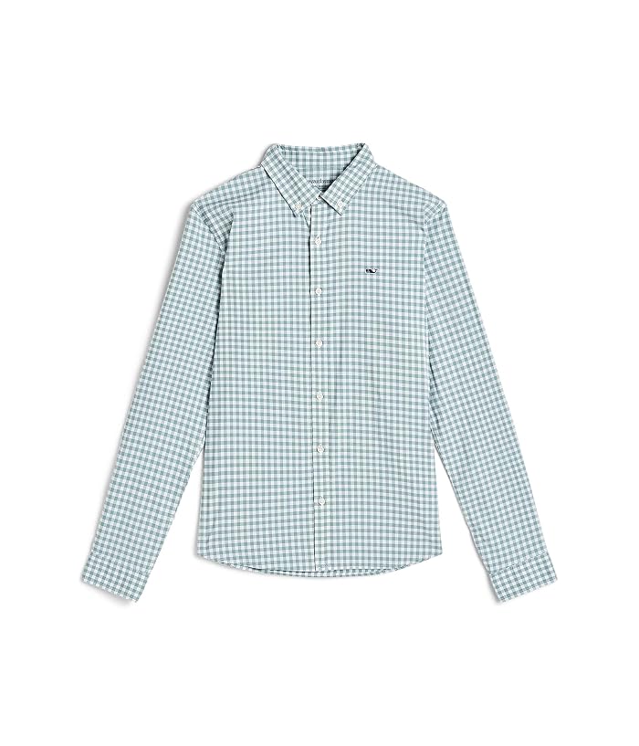 Vineyard Vines Kids Skysail Gingham Performance Cotton Shirt (Toddler/Little Kid/Big Kid)