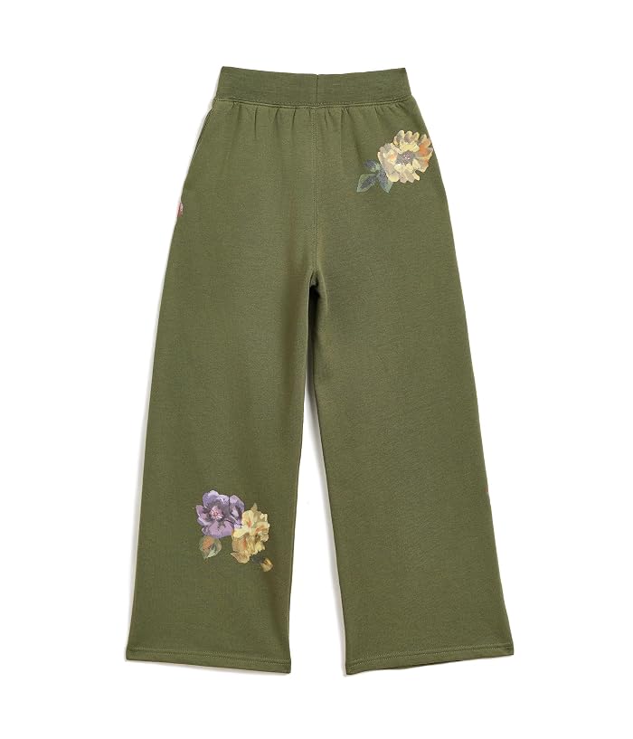 Polo Ralph Lauren Kids Floral Wide-Leg Fleece Sweatpants (Big Kid) - Image 2