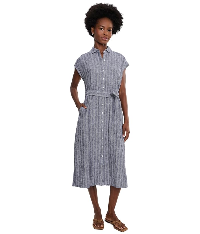 Tommy Bahama Textured Dobby Midi Shirt Dress