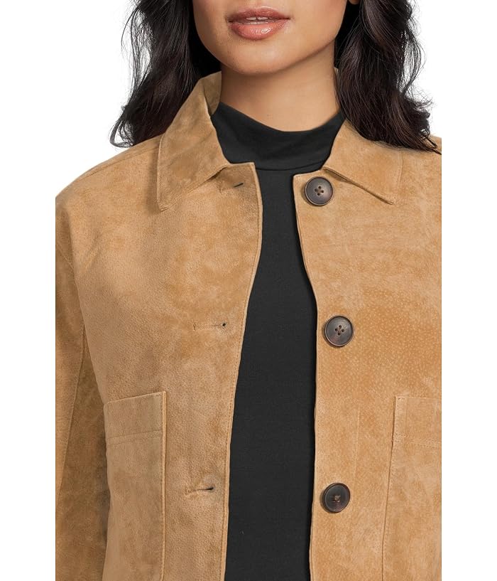 Blank NYC Real Suede Cropped Blazer - Image 4
