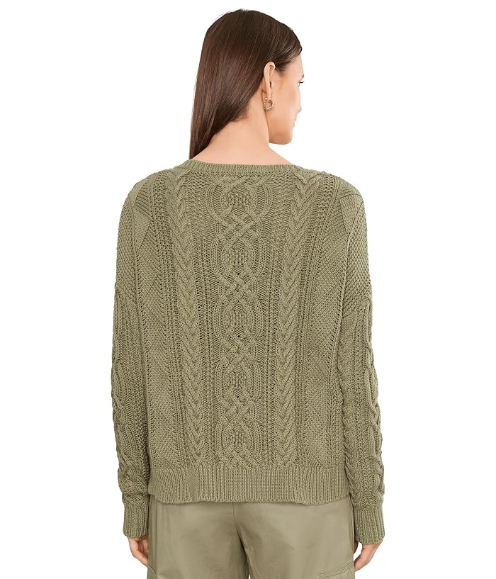 Lauren Ralph Lauren Cable-Knit Cotton Boatneck Sweater - Image 4