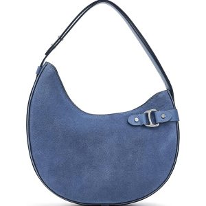Lauren Ralph Lauren Suede Large Tasha Shoulder Bag