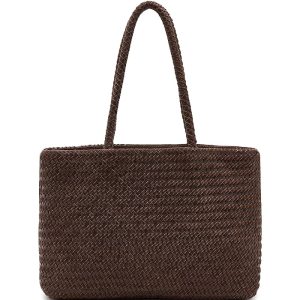 Madewell Suede Handwoven Leather Tote