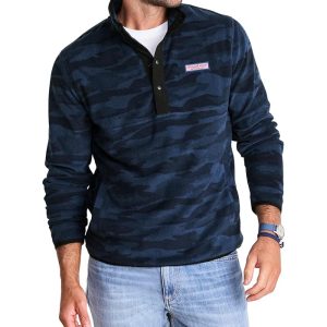 Vineyard Vines Harbor Fleece Quarter-Snap