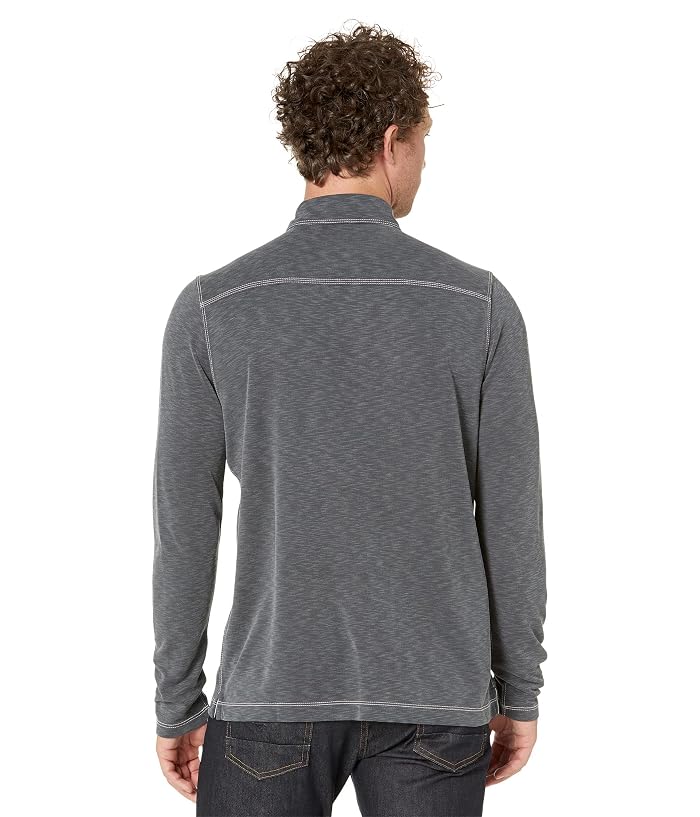 Johnston & Murphy Vintage Slub Long Sleeve Polo - Image 2