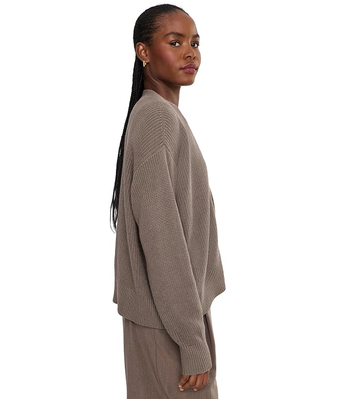 Eileen Fisher Peruvian Cotton Blend V-neck Cardigan - Image 3