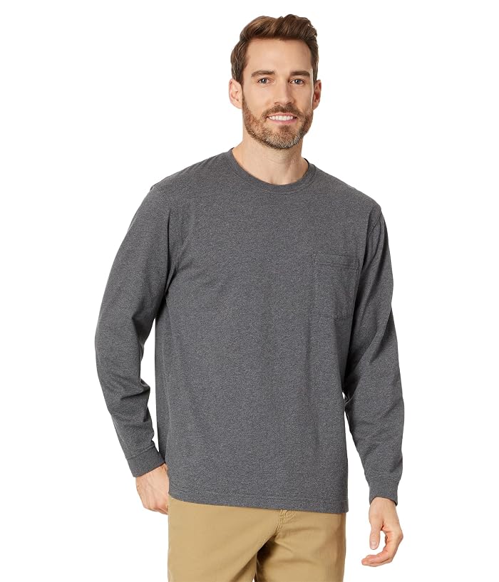 L.L.Bean Carefree Unshrinkable Tee with Pocket Long Sleeve