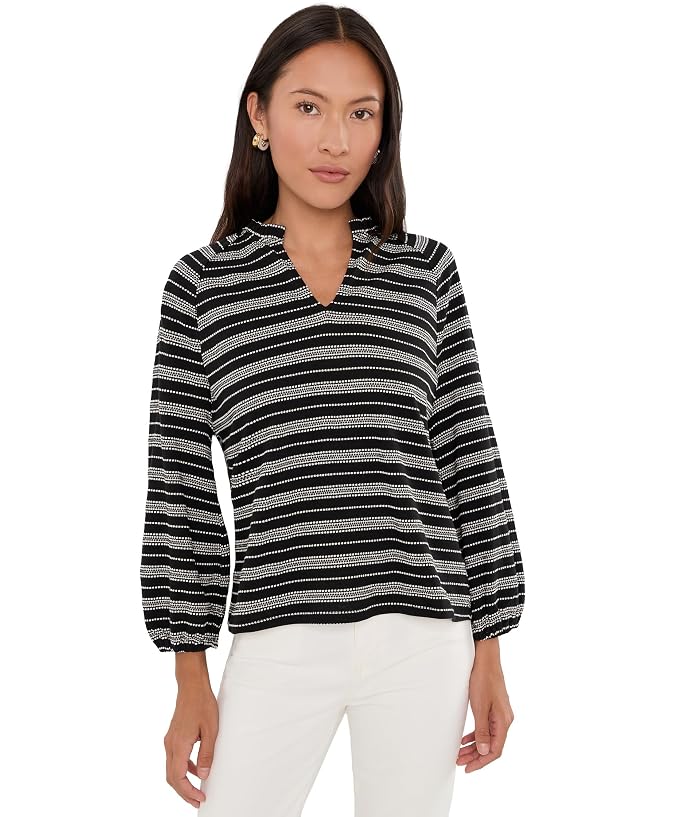 NIC+ZOE Petite Dashing Stripe Knit Top