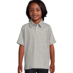 Johnston & Murphy Kids Micro Stripe Polo (Big Kid)