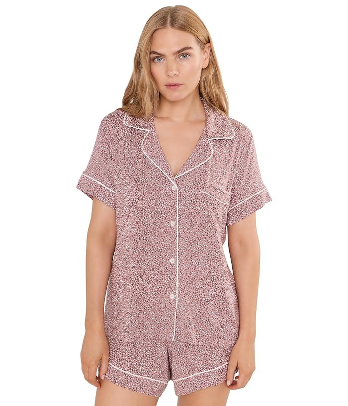Eberjey Gisele Printed TENCEL™ Modal Relaxed Shorts PJ Set
