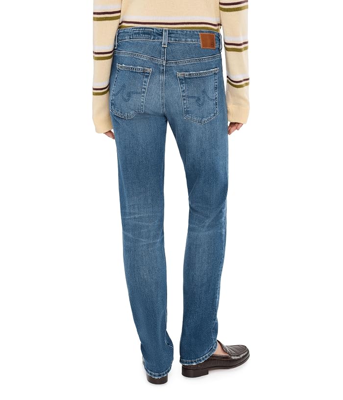 AG Jeans Sandra Low Rise Slim Straight in 10 Years Illiad - Image 4