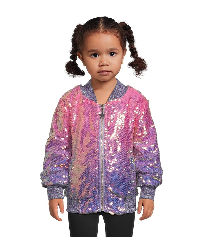 Lola and The Boys Lavender Haze Sequin Bomber (Toddler/Little Kid/Big Kid)
