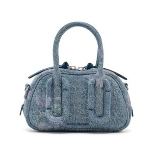Marc Jacobs Babe Mini Top-Handle In Antique Floral Denim