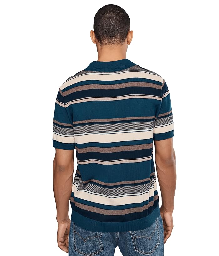 Liverpool Los Angeles Short Sleeve Johnny Collar Sweater Knit - Image 4