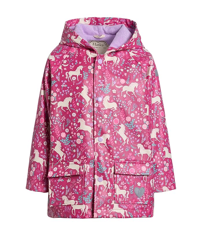 Hatley Kids Unicorn Forest Snap Rain Coat (Toddler/Little Kid) - Image 4