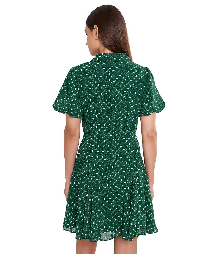 CeCe Flowy ShirtDress with Waist Tie - Image 4