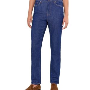 NYDJ High-Rise Sheri Slim Straight Jeans