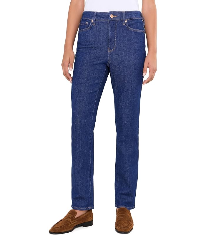 NYDJ High-Rise Sheri Slim Straight Jeans