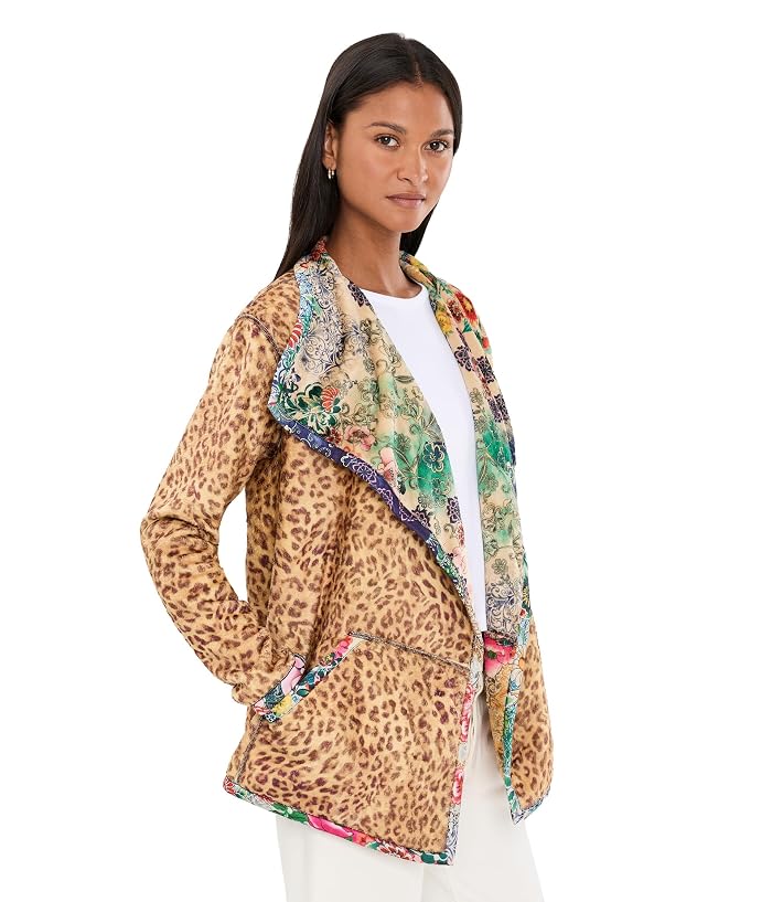 Johnny Was Joan Wrap Binded Sherpa Jacket (Reversible) - Image 3