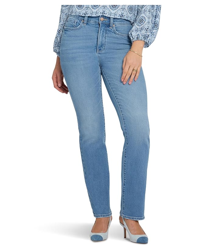 NYDJ High Rise Straight Jeans in Vista Lakes