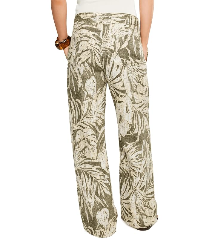 Lauren Ralph Lauren Palm-Frond-Print Linen Wide-Leg Pants - Image 4