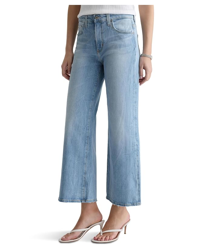 AG Jeans Saige Mid-Rise Wide Leg Crop in Kings River - Image 3