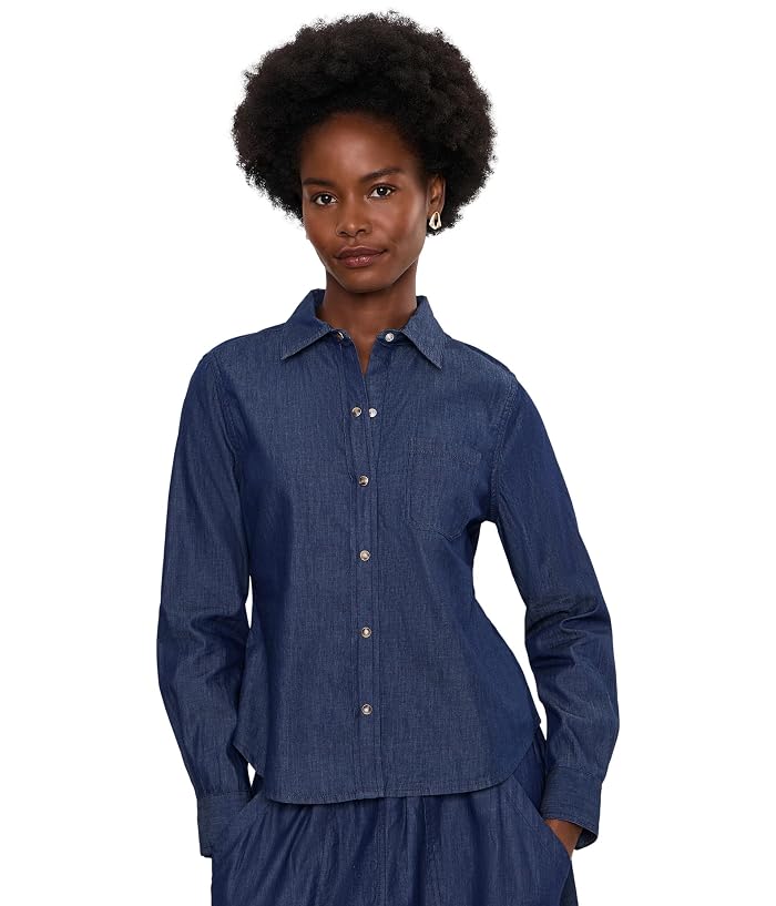 NIC+ZOE Drapey Denim Shirt