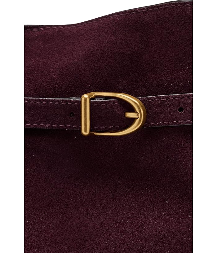 Madewell The Essential Belted Bucket Tote in Suede - Image 4