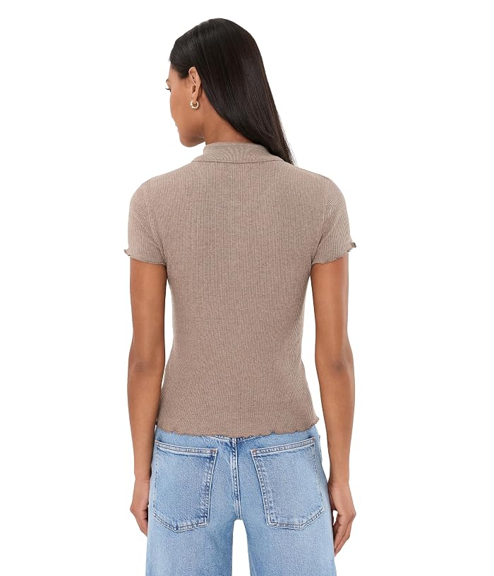 Madewell Cap-Sleeve Button-Front Top - Image 4