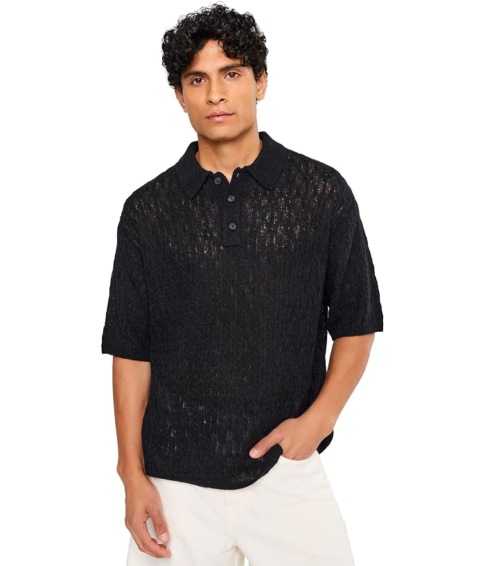 AllSaints Cyclone Short Sleeve Polo