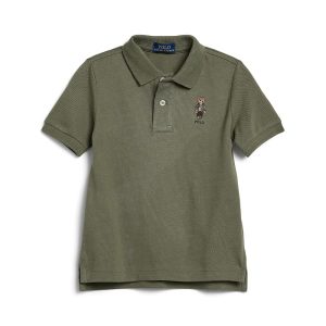 Polo Ralph Lauren Kids Polo Bear Cotton Mesh Polo Shirt (Toddler/Little Kid)