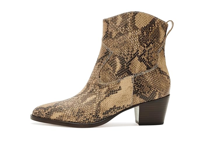 Lauren Ralph Lauren Harpher Python-Embossed Leather Booties - Image 4