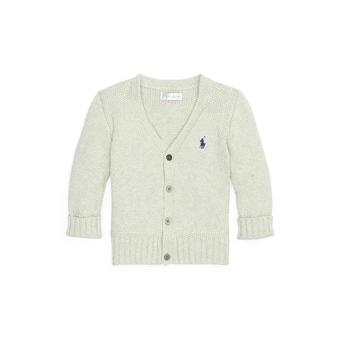 Polo Ralph Lauren Kids Combed Cotton V-Neck Cardigan (Infant)
