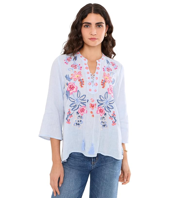 Johnny Was Tie Front Blouse - Lirielle