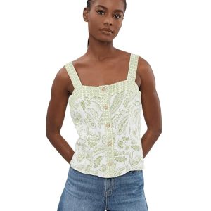 Vince Camuto Buttondown Tank Top