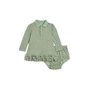 Polo Ralph Lauren Kids Floral Soft Cotton Polo Dress & Bloomer (Infant)