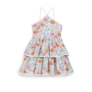 Janie and Jack Tiered Floral Halter Dress (Infant/Toddler/Little Kid/Big Kid)
