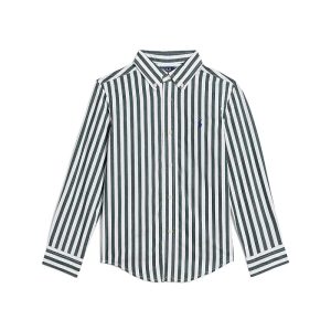 Polo Ralph Lauren Kids Striped Cotton Poplin Shirt (Toddler/Little Kid)