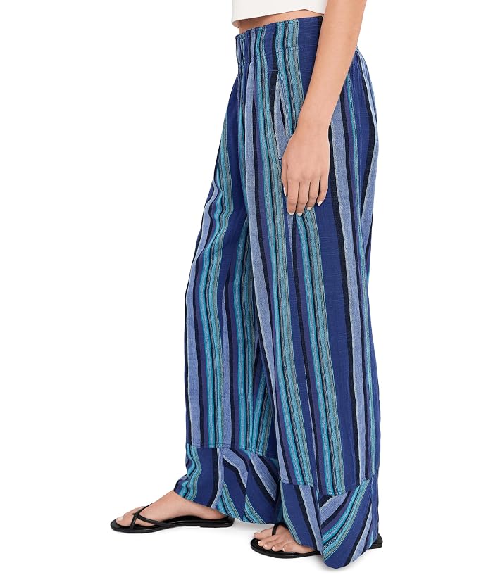 Free People Day's End Linen Striped Pull-On Pants - Image 3