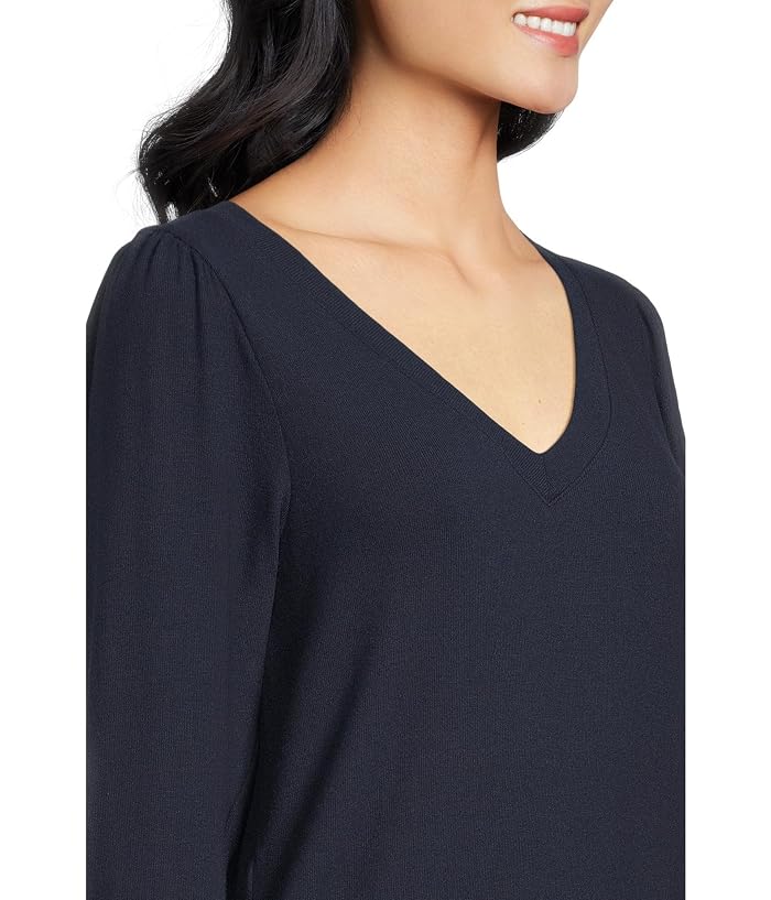 Michael Stars Gabriella V-Neck 3/4 Sleeve Sweatshirt - Image 4