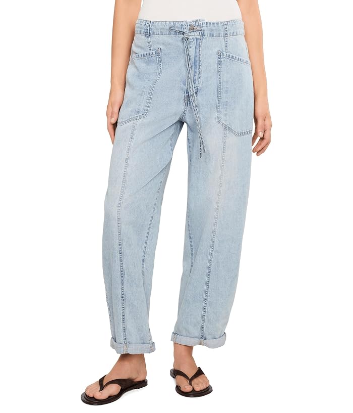 DAZE Villa Drawstring Barrel Leg In Wild Card