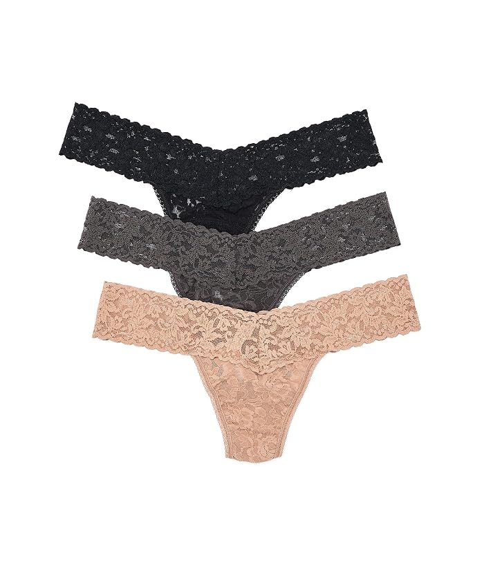 Hanky Panky Signature Lace® Low Rise Thong 3-Pack