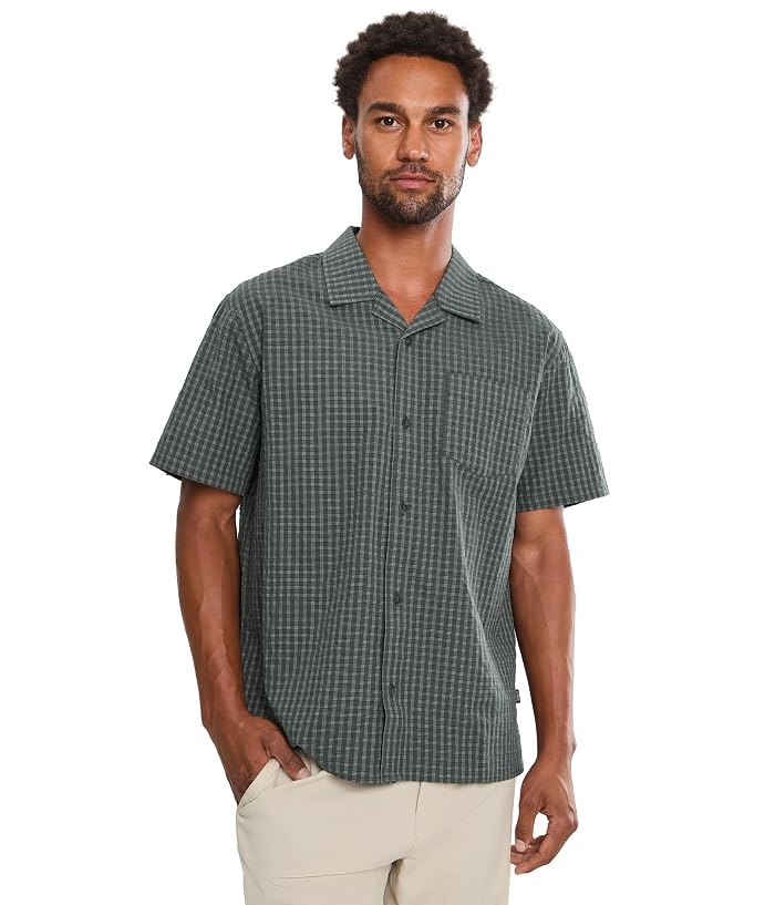 O'Neill Og Seersucker Plaid Short Sleeve Woven Shirt