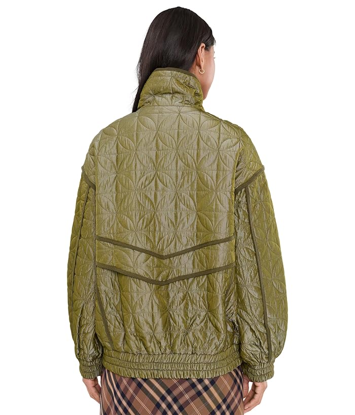 Avec Les Filles Funnel Neck Quited Bomber Jacket - Image 4